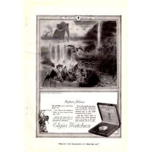  1920 Ad Elgin WatchLord Elgin Artist Hugh Rankin Original 