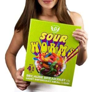 Giant Sour Gummy Worms Box Grocery & Gourmet Food