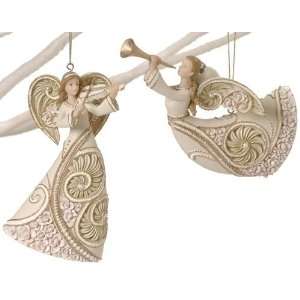   of 4 Rose Blossom Angels Ornaments/Door Hangers 5