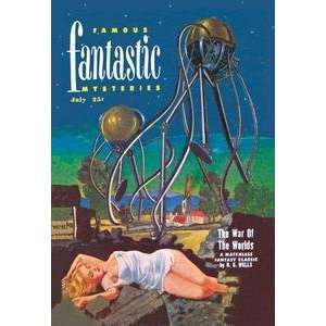    stock. Famous Fantastic Mysteries Tentacled Robots