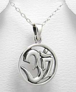 Quality Silver Spiritual Om Ohm Yoga Necklace Jewelry  