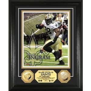  New Orleans Saints Mark Ingram 24KT Gold Coin Photo Mint 