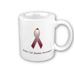 Sickle Cell Anemia Awareness Ribbon Coffee Mug: Everything 