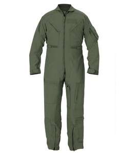 Nomex Flight Suit Flyers Coveralls Sage Green Size 44L  