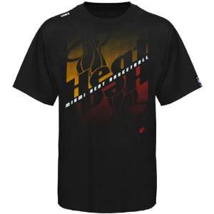  Miami Heat Youth Crossfade T shirt   Black: Sports 