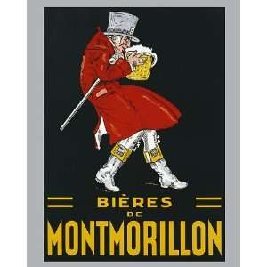  Bieres de Montmorillon Vintage Beer Advertising Poster 