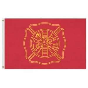  3 X 5 Firefighter Flag   Nylon: Patio, Lawn & Garden