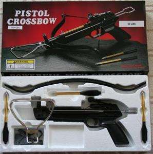 Brand New!   80 Pound Draw Black Metal Frame Crossbow Pistol With 