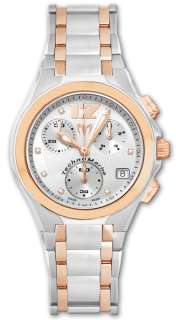   CHRONOGRAPH SILVER DIAL TWO TONE STAINLESS STEEL WATCH MODEL NUMBER