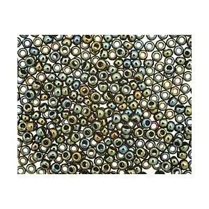   Iris Green/Brown Round 8/0 Seed Bead Seed Beads Arts, Crafts & Sewing