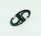 6x S Biner Clip for paracord bracelet S keychain black