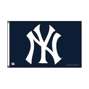   York Yankees 3 x 5 Navy Logo Banner Flag by Rico: Sports & Outdoors