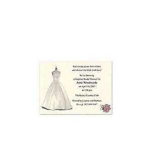  Bridal Dress Invitation Wedding Bachelorette Party 
