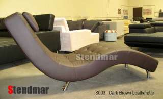 NEW MODERN EURO DESIGN LEATHERETTE LOUNGE CHAISE S003  