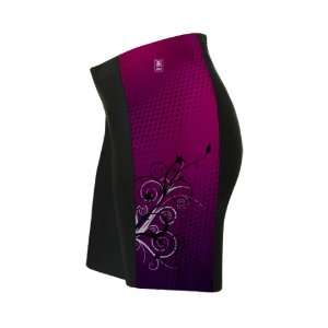    Purple Blossom Triathlon Shorts for Women