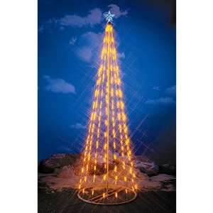  String Light Christmas Cone Tree in Yellow: Home & Kitchen