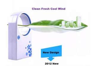 NEW No Leaf Air Condition Mini Portable Refrigeration Bladeless Fan 