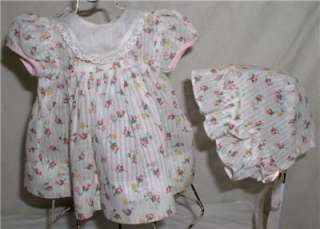 1950s Factory Dimity Dress&Bonnet/Dydee/Tiny Tears  