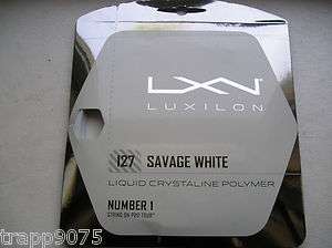 Luxilon Savage White Tennis String 16  