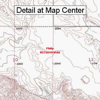  USGS Topographic Quadrangle Map   Philip, South Dakota 