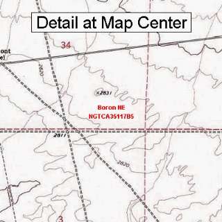 USGS Topographic Quadrangle Map   Boron NE, California (Folded 