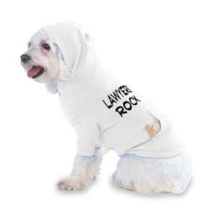 Lawyers Rock Hooded (Hoody) T Shirt with pocket for your Dog or Cat XS 
