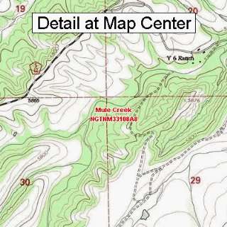  USGS Topographic Quadrangle Map   Mule Creek, New Mexico 