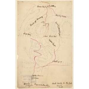 Civil War Map Map of the Rich Mountain battlefield, W. Va. July 11 12 