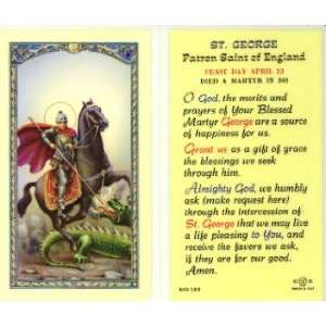 St. George Prayer Holy Card (800 189): Everything Else