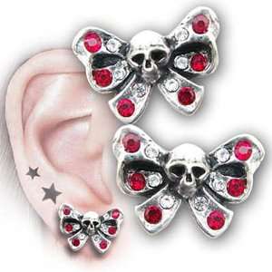  Bow Belles Studs (Pair) Alchemy Gothic Earring Jewelry