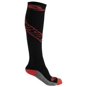  Answer Racing Thin Moto Socks   5 9/Black/Red Automotive