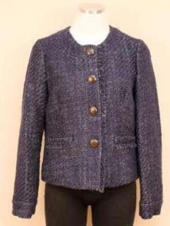 JCREW Vintage Tweed Jacket $198 Dark Navy 00 blazer  
