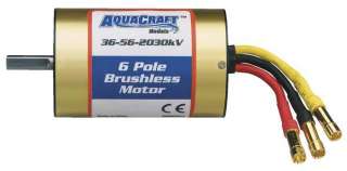 NEW AquaCraft Brushless 6 Pole Marine Motor 36 56 2030 AQUG7001 NIB 