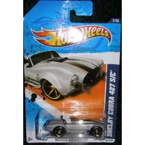 2011 HOT WHEELS MUSCLE MANIA 11 SILVER 7/10 SHELBY COBRA 427 S/C 