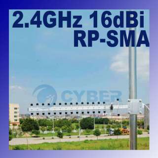 16dBi 2.4 GHz wifi Yagi Antenna RP SMA Gain 802.11b/g  