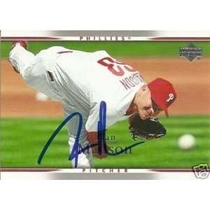   Madson Signed Philadelphia Phillies 2007 UD Card: Sports & Outdoors