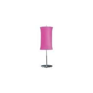   .10F Lightweights 33H 2 Light Cylinder Table Lamp in Satin Aluminu