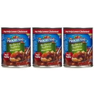 Progresso Healthy Favorites, Minestrone Prepared Soup, 19 oz, 3 Pack 