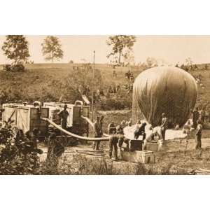  Civil War Observation Ballons 28X42 Canvas