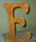Recycled 10 inch rusty tin letters & numbers by junkfx Made In USA