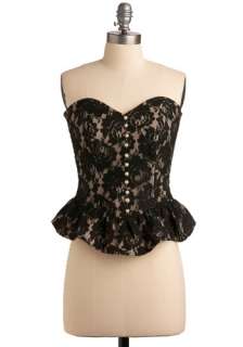   or Bustier Top  Mod Retro Vintage Short Sleeve Shirts  ModCloth
