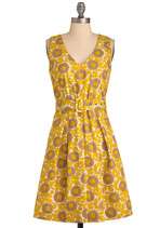 Mustard the Art of Style Dress  Mod Retro Vintage Dresses  ModCloth 