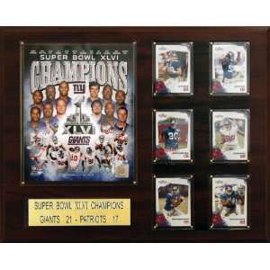 NFL New York Giants Super Bowl XLVI Champions Plaque:  