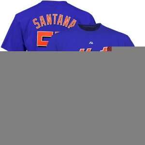  Johan Santana Mets Royal MLB Player T Shirt Sports 