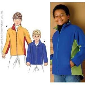 Kwik Sew Boys Fleece Jackets Pattern By The Each: Arts 