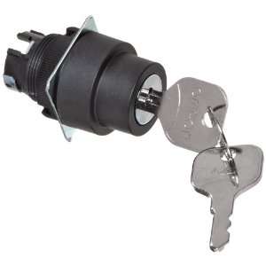 Omron A22K 2M Key Type Selector, IP65 Oil Resistant, 2 Notches, Manual 