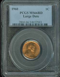 1960 L.D. LINCOLN CENT 1C NGC MS66 RED 2ND FINEST REGISTRY ★  
