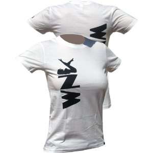  WNK Wear Logo Babydoll Shirt White (Size=M): Sports 