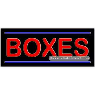  Boxes Neon Sign (13H x 32L x 3D) 