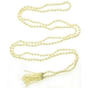   Cultured Lariat Necklace. Six Strand Seed Pearl Tassels. EE 119 60